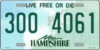 NH license plate 3004061