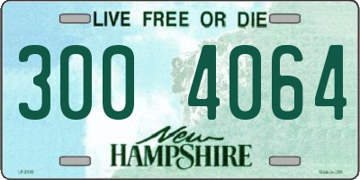 NH license plate 3004064