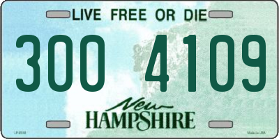 NH license plate 3004109