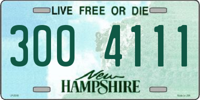 NH license plate 3004111