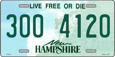 NH license plate 3004120