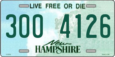 NH license plate 3004126
