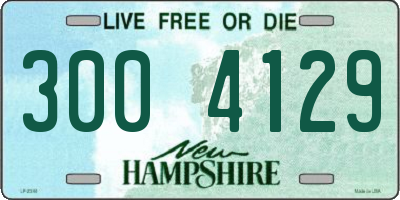 NH license plate 3004129