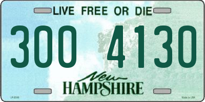 NH license plate 3004130