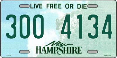 NH license plate 3004134