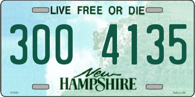 NH license plate 3004135