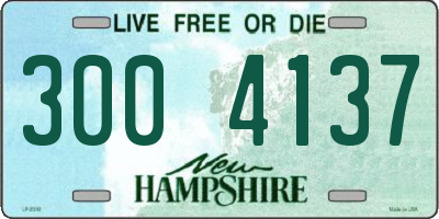 NH license plate 3004137