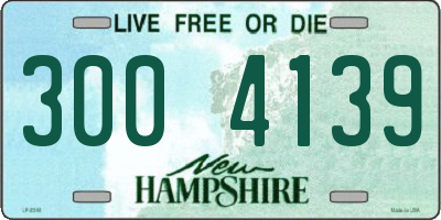 NH license plate 3004139