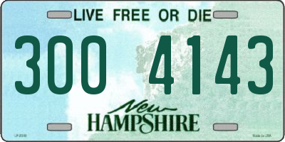 NH license plate 3004143