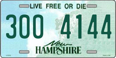 NH license plate 3004144