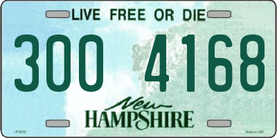 NH license plate 3004168