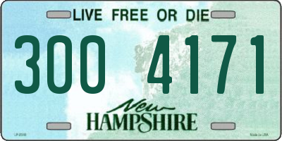 NH license plate 3004171