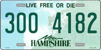 NH license plate 3004182