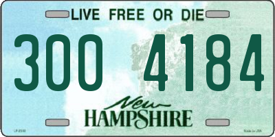 NH license plate 3004184