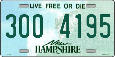 NH license plate 3004195
