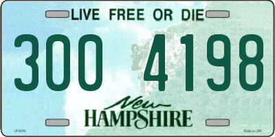 NH license plate 3004198