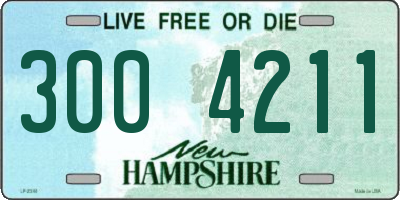 NH license plate 3004211