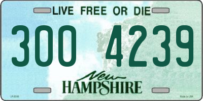 NH license plate 3004239