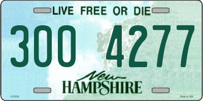 NH license plate 3004277