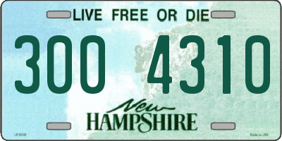 NH license plate 3004310