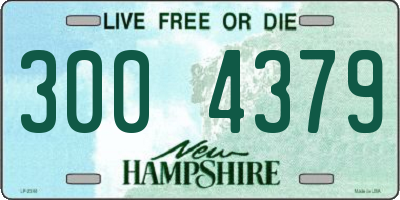 NH license plate 3004379