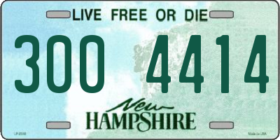 NH license plate 3004414