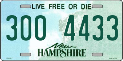 NH license plate 3004433