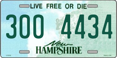 NH license plate 3004434