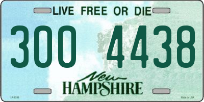 NH license plate 3004438