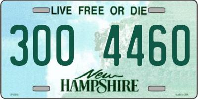 NH license plate 3004460