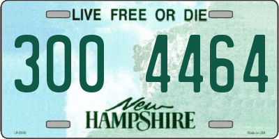 NH license plate 3004464