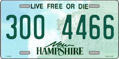 NH license plate 3004466