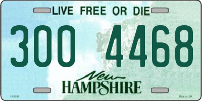 NH license plate 3004468