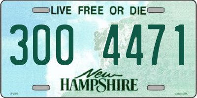 NH license plate 3004471