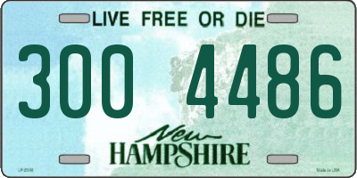NH license plate 3004486