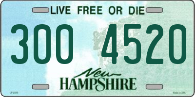 NH license plate 3004520