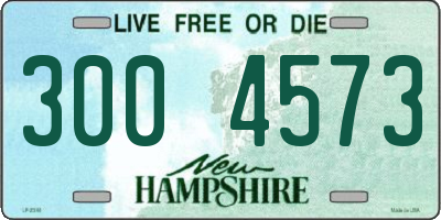 NH license plate 3004573