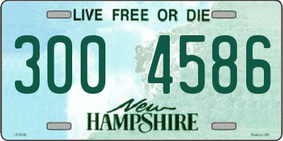 NH license plate 3004586