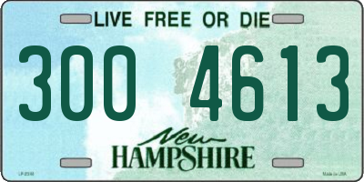 NH license plate 3004613