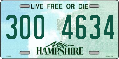NH license plate 3004634