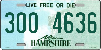 NH license plate 3004636