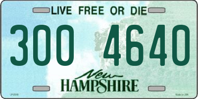 NH license plate 3004640
