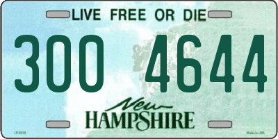 NH license plate 3004644