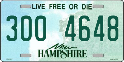 NH license plate 3004648