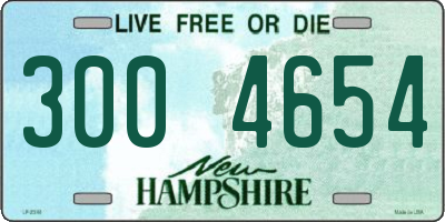 NH license plate 3004654
