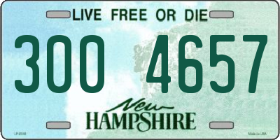 NH license plate 3004657