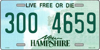 NH license plate 3004659