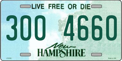 NH license plate 3004660