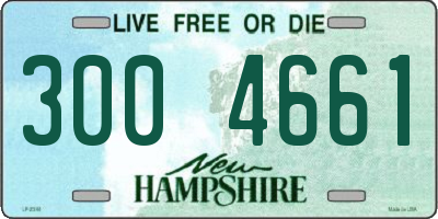 NH license plate 3004661