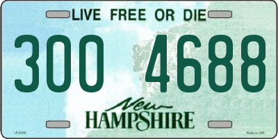 NH license plate 3004688